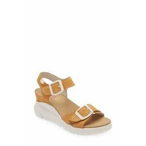 NEW ONFOOT women's orleans wedge sandal in ocre